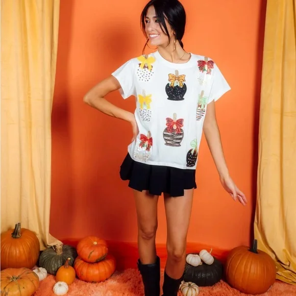 Queen of Sparkles Candy Apple Tee - Picture 2 of 3